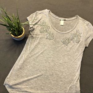 Gray H&M Sparkle Shirt